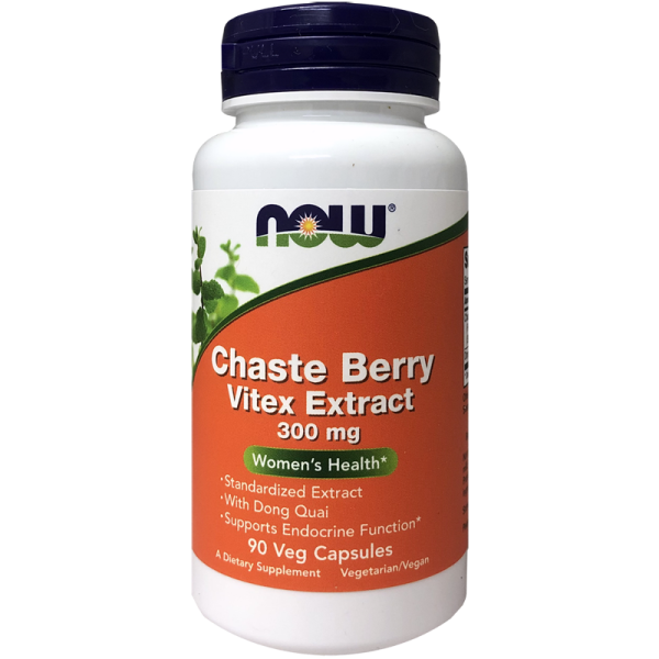Now Foods Chaste Berry Vitex Extract 300mg 90 Capsules