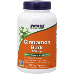 Now Foods Cinnamon Bark 600mg 240 Capsules Now Foods Cinnamon Bark 600mg 240 Capsules