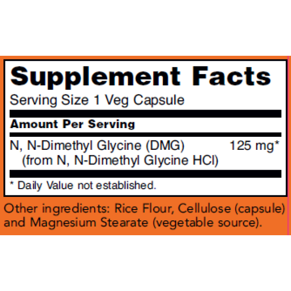 Now Foods DMG 125mg Nutritional Support 100 Capsules