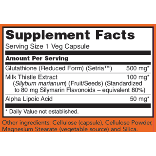 now foods glutathione 500 mg 30 veg capsules Now Foods Glutathione Capsules 