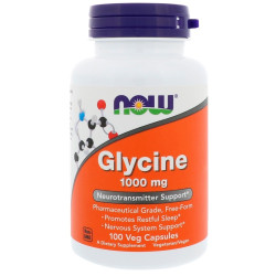Now Foods Glycine 1000mg 100 Capsules Now Foods Glycine 1000mg 100 Capsules