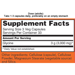 Now Foods Glycine 1000mg 100 Capsules Now Foods Glycine 1000mg 100 Capsules