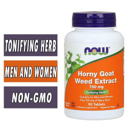 Now Foods Horny Goat Weed Extract 750mg 90 Tablets Now Foods Horny Goat Weed Extract 750mg 90 Tablets