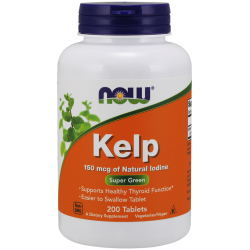 Now Foods Kelp Natural Iodine 150mcg 200 Tablets Now Foods Kelp Natural Iodine 150mcg 200 Tablets