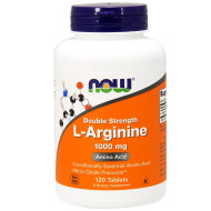 Now Foods L-Arginine Double Strength 1000mg 120 Tablets Now Foods L-Arginine Double Strength 1000mg 120 Tablets