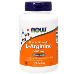 Now Foods L-Arginine Double Strength 1000mg 120 Tablets Now Foods L-Arginine Double Strength 1000mg 120 Tablets