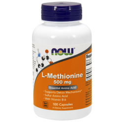 Now Foods L-Methionine 500mg 100 Capsules Now Foods L-Methionine 500mg 100 Capsules