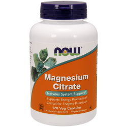 Now Foods Magnesium Citrate 120 Capsules