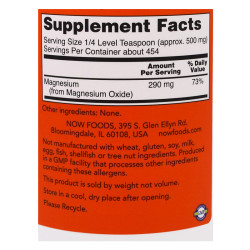 Now Foods Magnesium Oxide Pure Powder 227g Now Foods Magnesium Oxide Pure Powder 227g