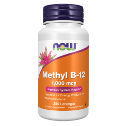 Now Foods Methyl Vitamin B12 Methylcobalamin 1000mcg 100 Lozenges