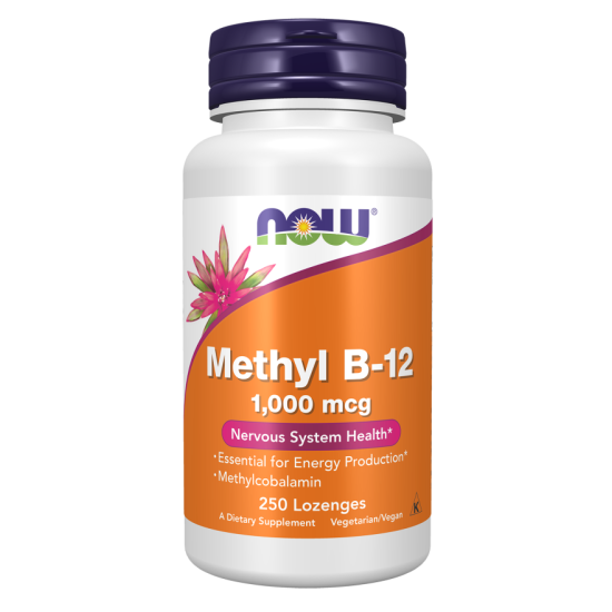 Now Foods Methyl Vitamin B12 Methylcobalamin 1000mcg 100 Lozenges