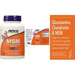 Now Foods MSM Methylsulfonylmethane 1000mg 120 Capsules Now Foods MSM Methylsulfonylmethane 1000mg 120 Capsules