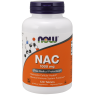 Now Foods NAC N-Acetyl Cysteine 1000mg 120 Tablets Now Foods NAC N-Acetyl Cysteine 1000mg 120 Tablets