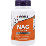 Now Foods NAC N-Acetyl Cysteine 600mg 100 Capsules Now Foods NAC N-Acetyl Cysteine 600mg 100 Capsules