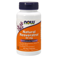 Now Foods Natural Resveratrol 50mg 60 Capsules