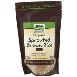 Now Foods Organic Sprouted Brown Rice Raw 454g Now Foods Organic Sprouted Brown Rice Raw 454g