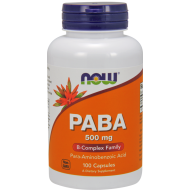 Now Foods PABA 500mg 100 Capsules Now Foods PABA 500mg 100 Capsules