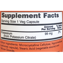 Now Foods Potassium Citrate 99mg 180 Capsules Now Foods Potassium Citrate 99mg 180 Capsules