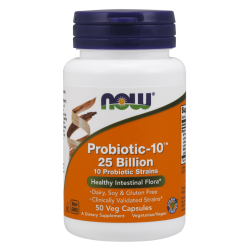 Now Foods Probiotic-10 25 Billion 50 Capsules