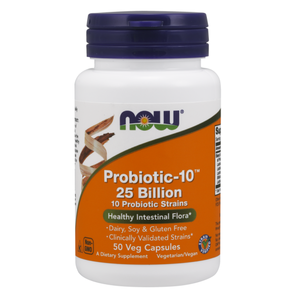 Now Foods Probiotic-10 25 Billion 50 Capsules