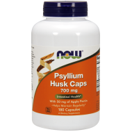 Now Foods Psyllium Husk 700mg + Apple Pectin 180 Capsules