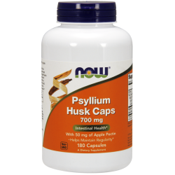 Now Foods Psyllium Husk 700mg + Apple Pectin 180 Capsules Now Foods Psyllium Husk 700mg + Apple Pectin 180 Capsules