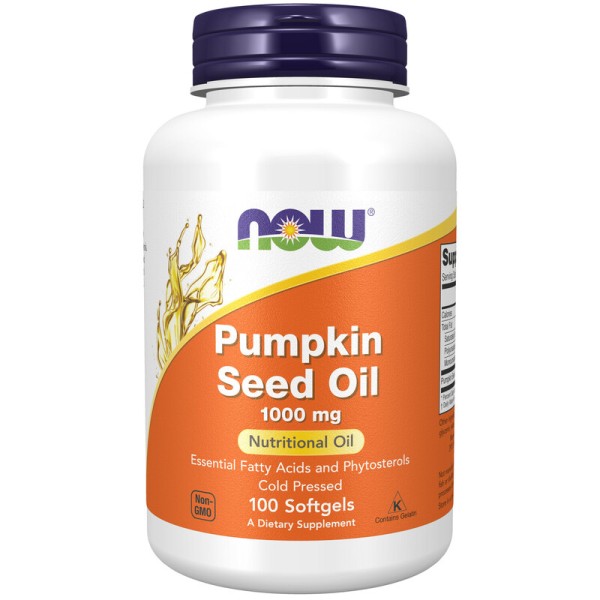 Now Foods Pumpkin Seed Oil 1000mg 100 Softgels