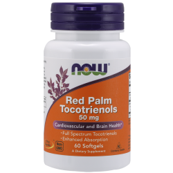 Now Foods Red Palm Tocotrienols 50mg 60 Softgels