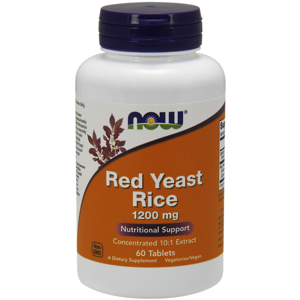 Now Foods Red Yeast Rice 1200mg 60 Tablets