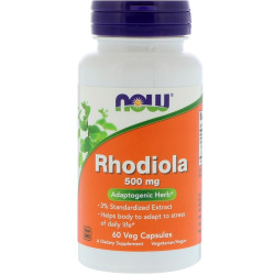 Now Foods Rhodiola 500mg Extract 3% 60 Capsules Now Foods Rhodiola 500mg Extract 3% 60 Capsules