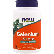 Now Foods Selenium 100mcg 100 Tablets Now Foods Selenium 100mcg 100 Tablets