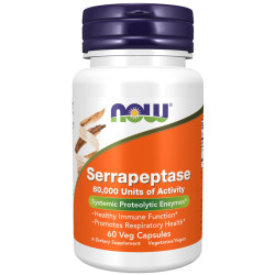 Now Foods Serrapeptase 60,000 units 60 Capsules Now Foods Serrapeptase 60,000 units 60 Capsules