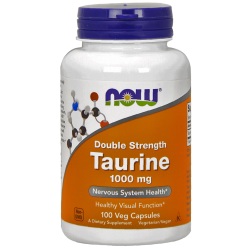Now Foods Taurine Double Strength 1000mg 100 Capsules