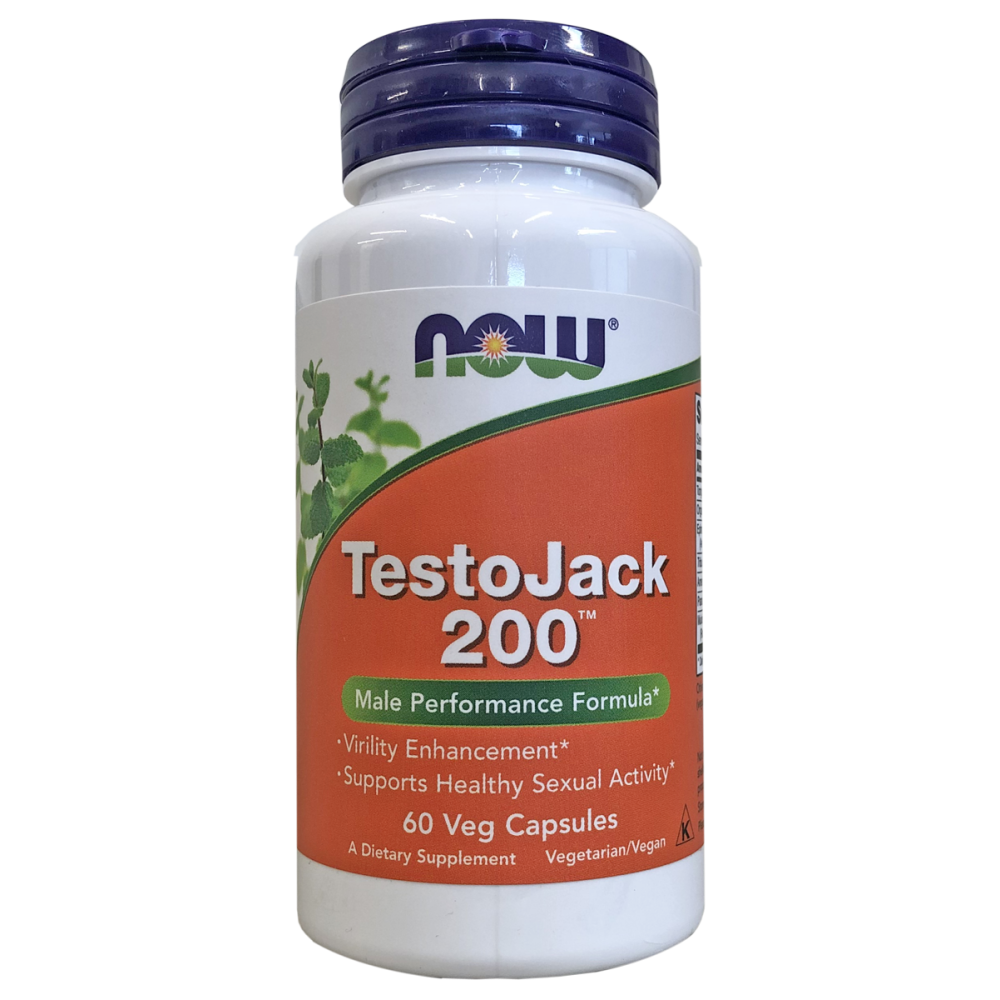 Now Foods TestoJack 200mg 60 Capsules - HealthPorter