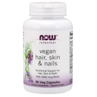 Now Foods Vegan Hair Skin and Nails 90 Capsules Now Foods Vegan Hair Skin and Nails 90 Capsules