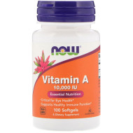 Now Foods Vitamin A 10000IU 100 Softgels Now Foods Vitamin A 10000IU 100 Softgels