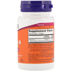 Now Foods Vitamin A 10000IU 100 Softgels Now Foods Vitamin A 10000IU 100 Softgels