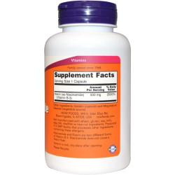 Now Foods Vitamin B3 Niacinamide 500mg 100 Capsules Now Foods Vitamin B3 Niacinamide 500mg 100 Capsules