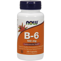 Now Foods Vitamin B6 100 Capsules Now Foods Vitamin B6 100 Capsules