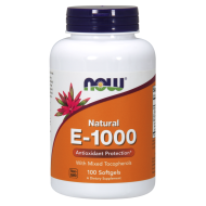 Now Foods Vitamin E-1000 Natural 100 Softgels Now Foods Vitamin E-1000 Natural 100 Softgels