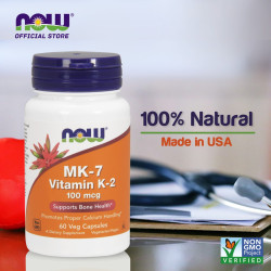 Now Foods Vitamin K2 MK7 100mcg 60 Capsules Now Foods Vitamin K2 MK7 100mcg 60 Capsules