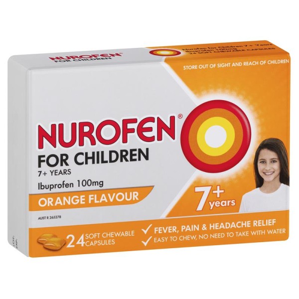 Nurofen For Children 7+ Chewable Orange Flavour