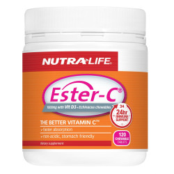 NutraLife Ester C 1000mg + Echinacea Chewables 120 Tablets NutraLife Ester C 1000mg + Echinacea Chewables 120 Tablets