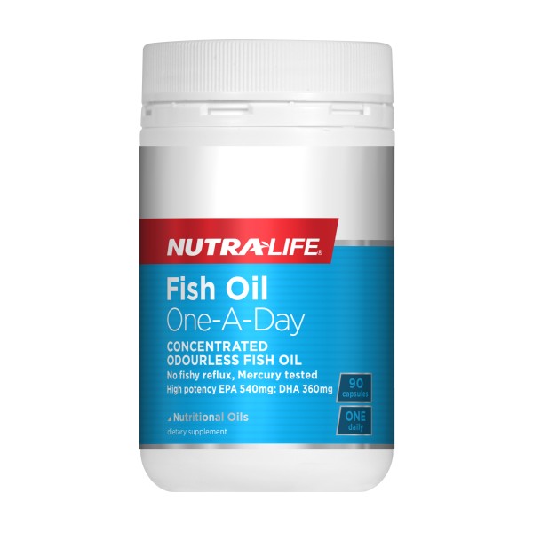 NutraLife Fish Oil One-a-day Concentrated Odourless 90 Capsules