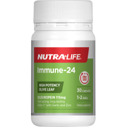 NutraLife Immune Support 24 Hours Olive Leaf 30 Capsules NutraLife Immune Support 24 Hours Olive Leaf 30 Capsules