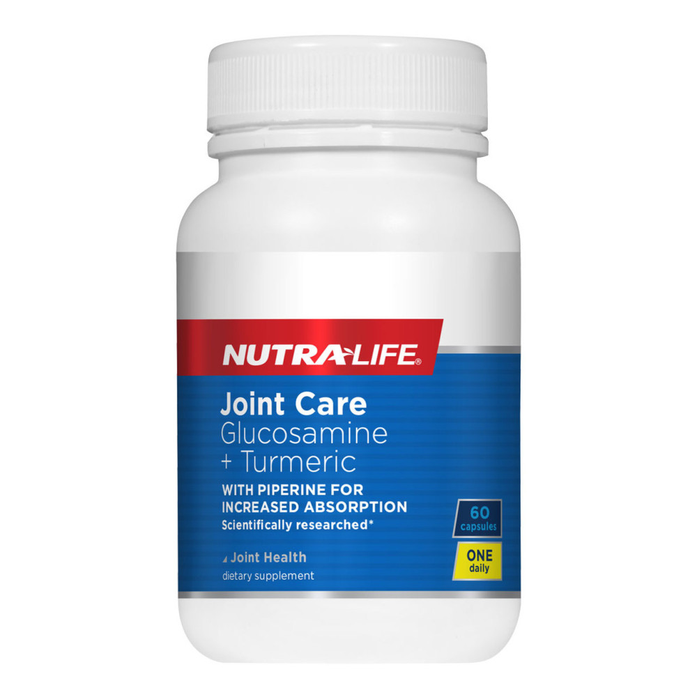 NutraLife Joint Care Glucosamine + Turmeric 1ADay 60 Capsules