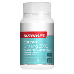 NutraLife Korean Ginseng 2500mg 50 Capsules NutraLife Korean Ginseng 2500mg 50 Capsules