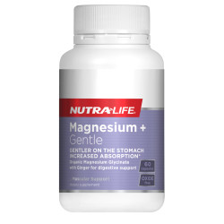 NutraLife Magnesium Glycinate + Gentle 60 Capsules
