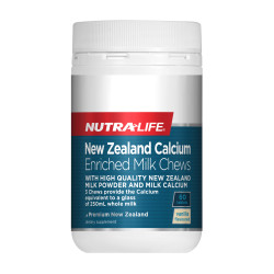 NutraLife NZ Calcium Enriched Milk Chews 60 Tablets NutraLife NZ Calcium Enriched Milk Chews 60 Tablets