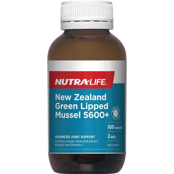 NutraLife NZ Green Lipped Mussel 5600 100 Capsules